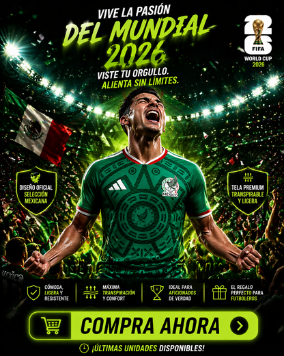 Camiseta mundial mexico 2026