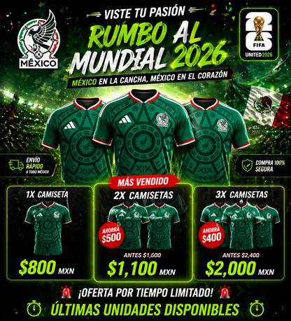 Camiseta mundial mexico 2026